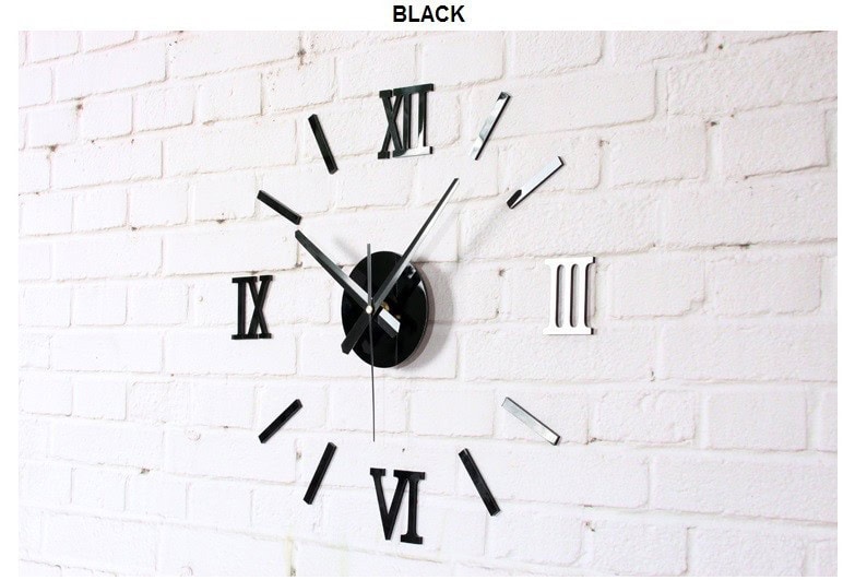 Metallic Roman Numeral Wall Decoration Clock 20 Amazing Wall Clock Designs To Spice Up Your House With (19)