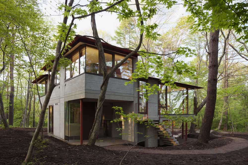30 Charming Houses in the Woods 2