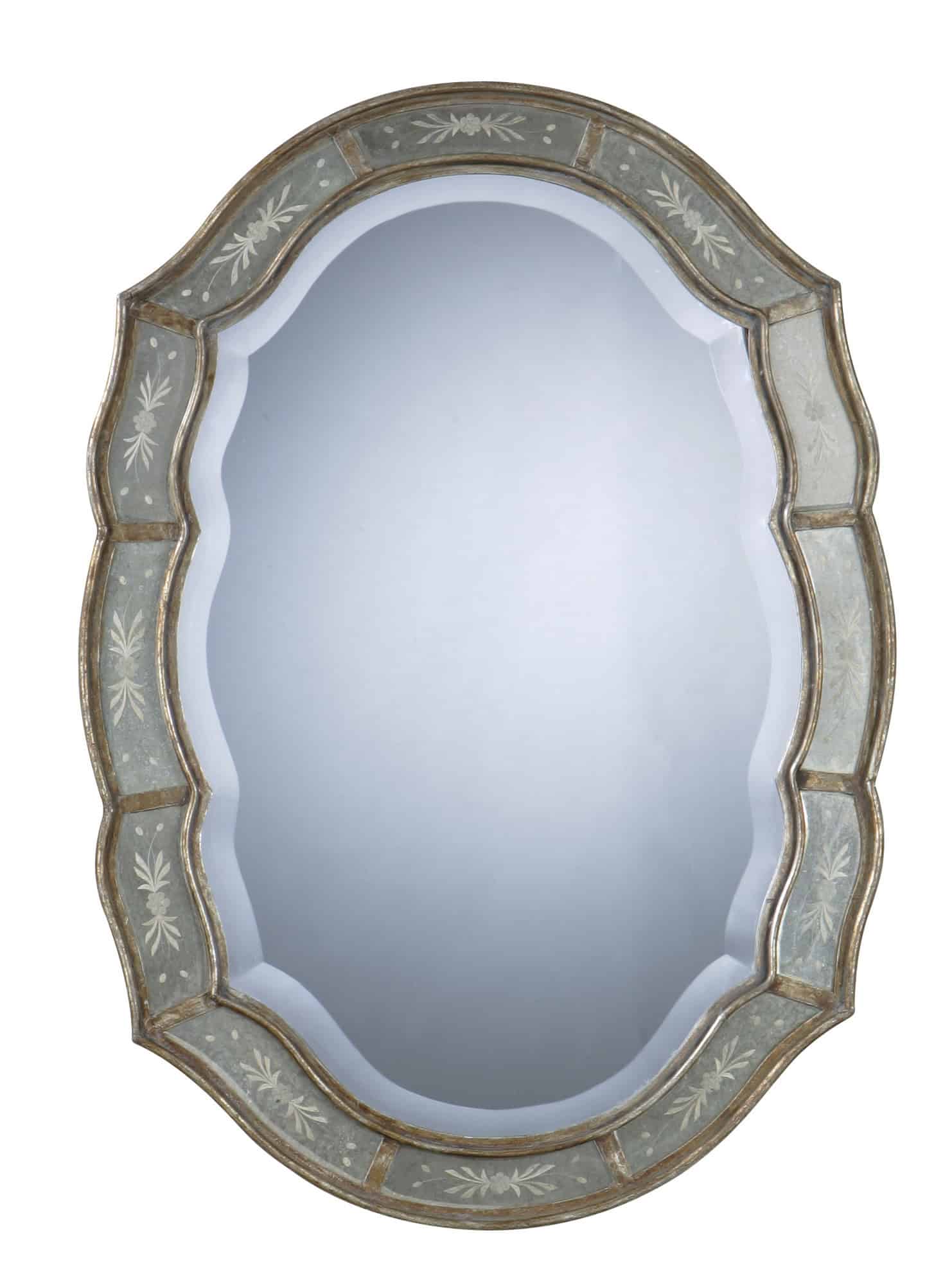 Uttermost Fifi Oval Beveled Mirror in Antique Silver 23 Fancy Decorative Mirror Designs (15)