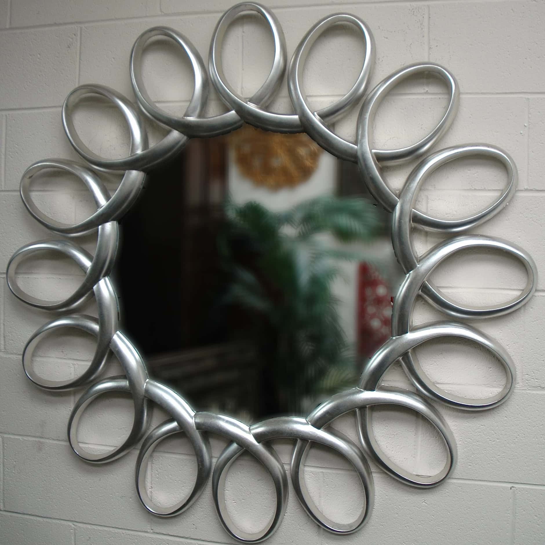 Imagination Mirrors Ferris Round Contemporary Framed Mirror 23 Fancy Decorative Mirror Designs (9)
