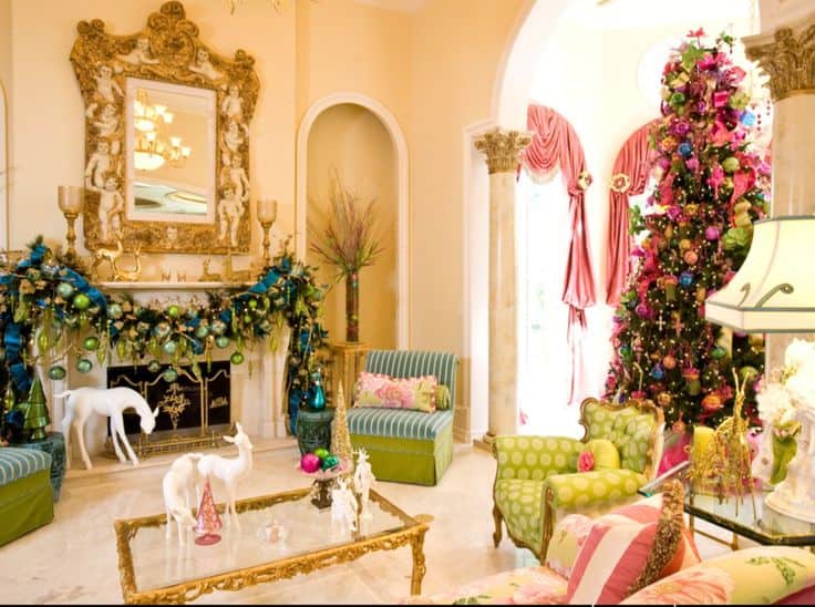 30 Cheerful Christmas Interior Designs 30