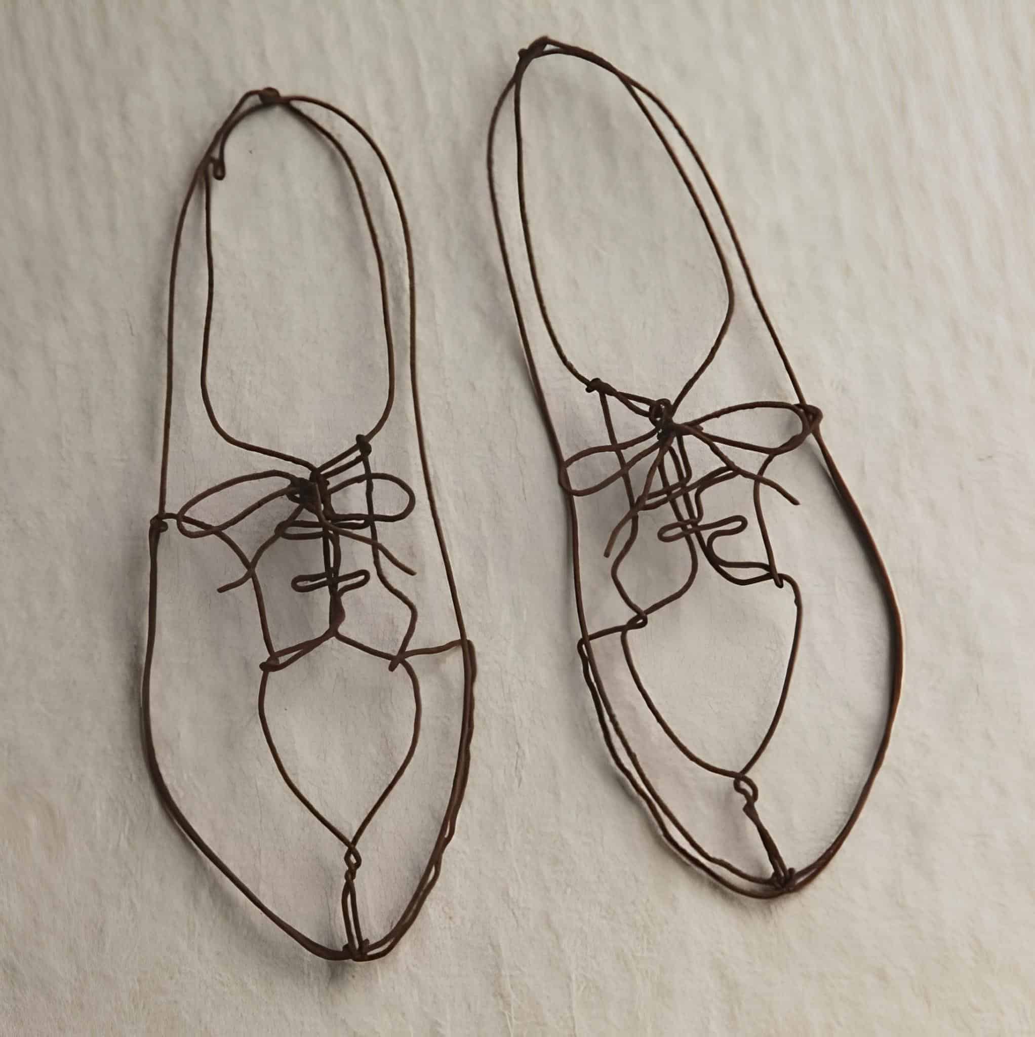 Wireframe Shoes Wall Art
