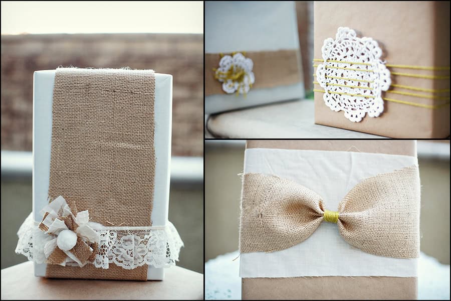 33 Adorable Burlap Christmas Gifts Wrapping Ideas 12