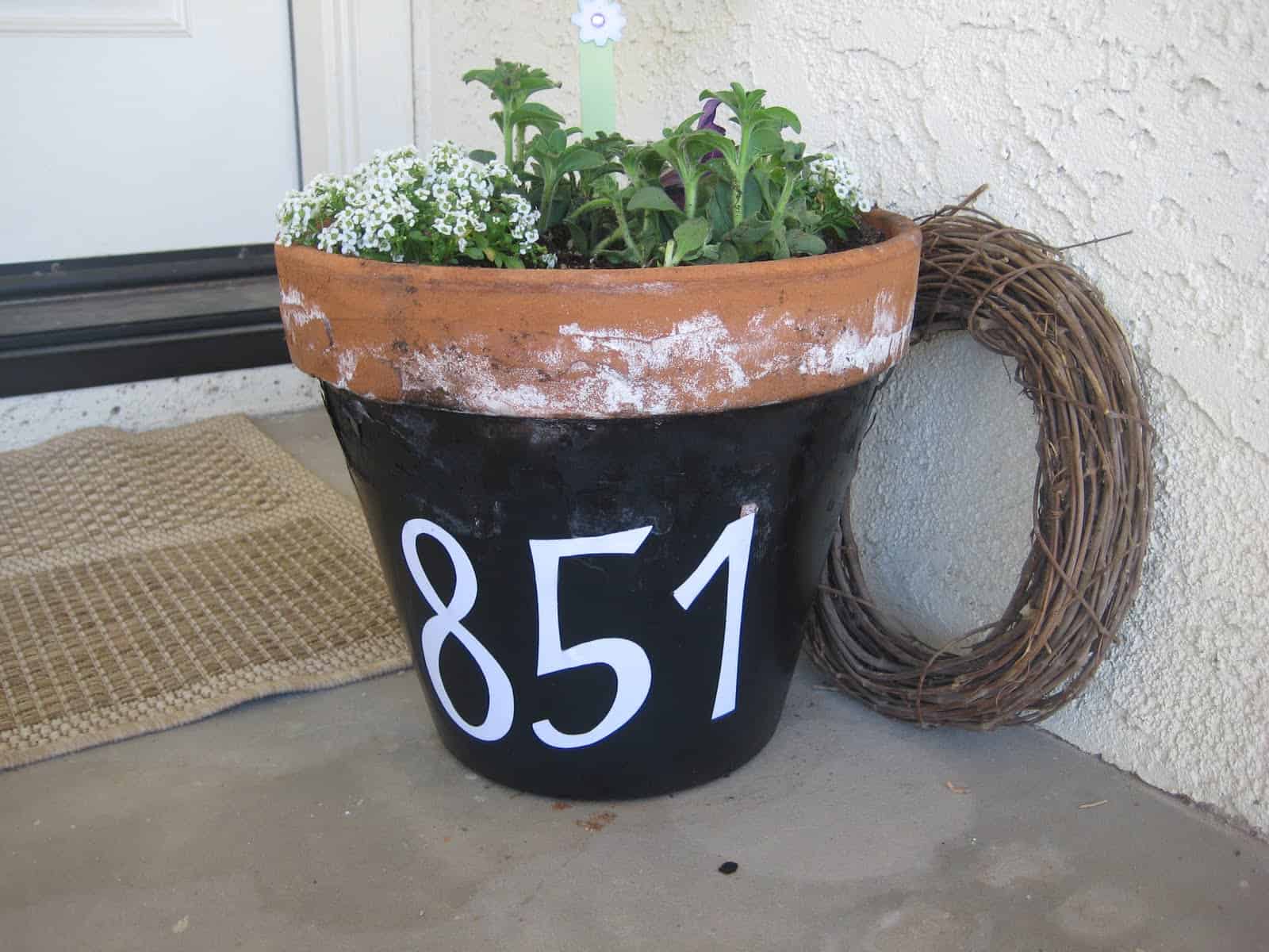 25 Creative DIY House Numbers Ideas 12