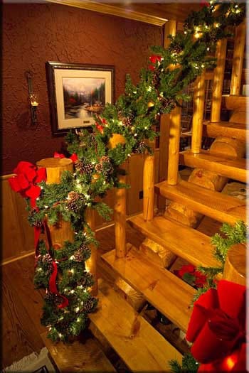 33 Cute Log Cabin Christmas Decorations