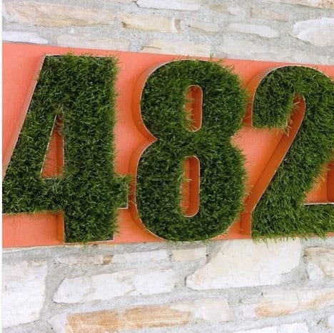 25 Creative DIY House Numbers Ideas 2