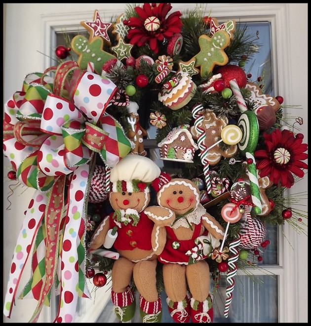 20 Astonishing Handmade Christmas Wreaths (1)