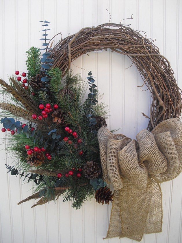 20 Astonishing Handmade Christmas Wreaths (11)