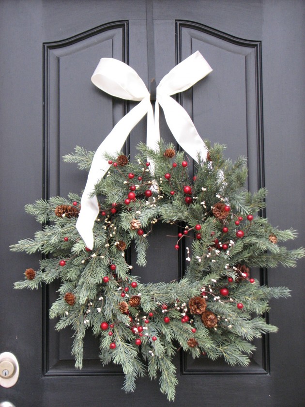 20 Astonishing Handmade Christmas Wreaths (13)