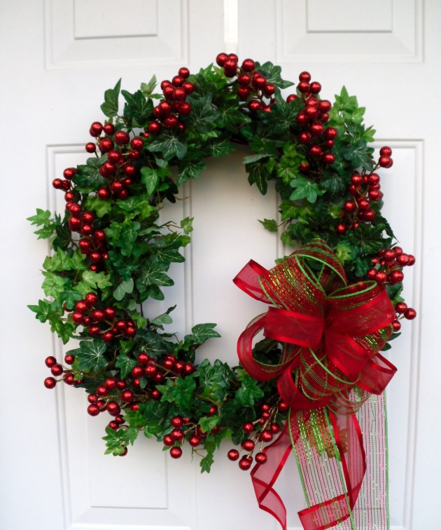 20 Astonishing Handmade Christmas Wreaths (14)