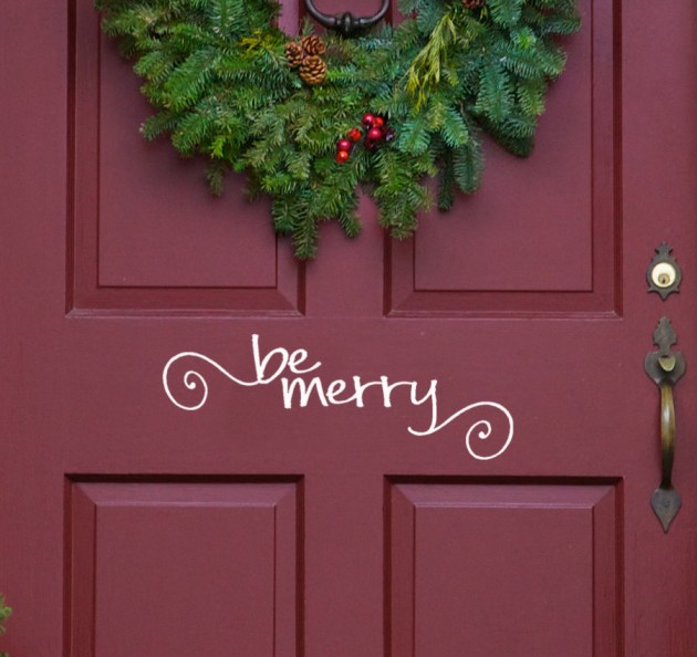 20 Creative Christmas Decorating Ideas with Decals