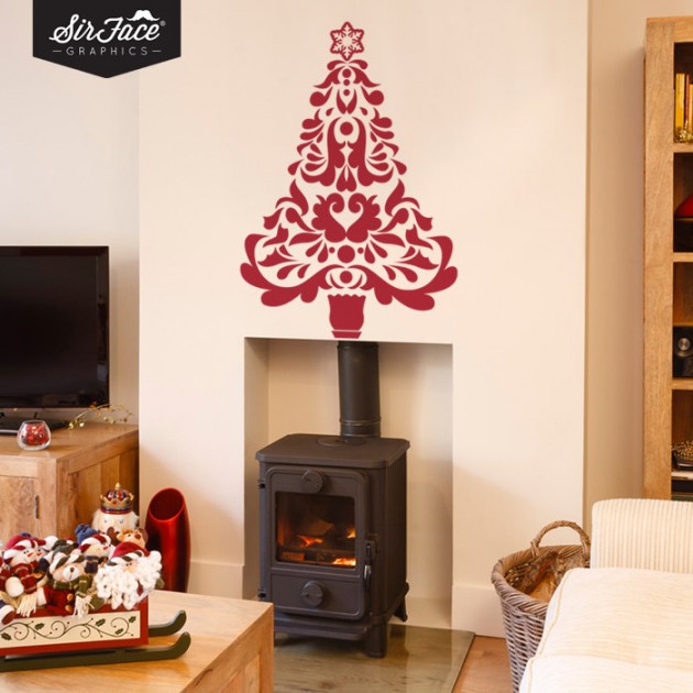 20 Creative Christmas Decorating Ideas with Decals (5)