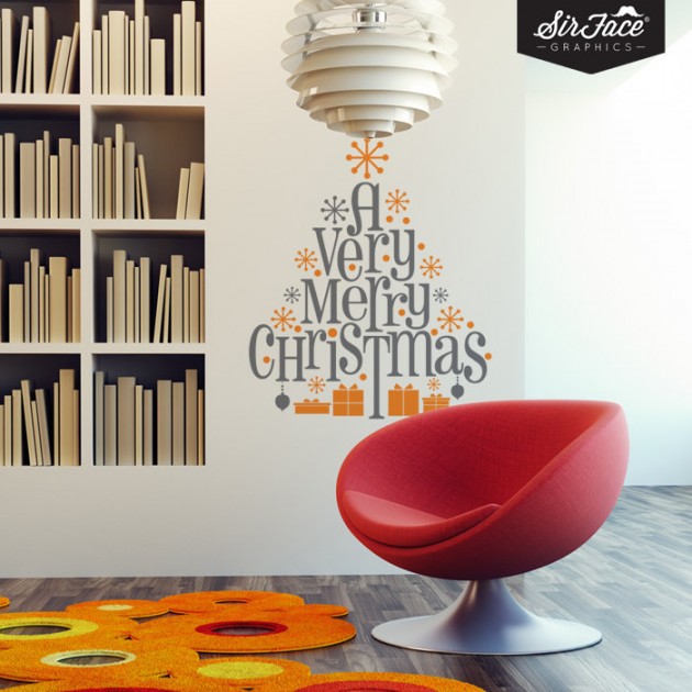 20 Creative Christmas Decorating Ideas with Decals