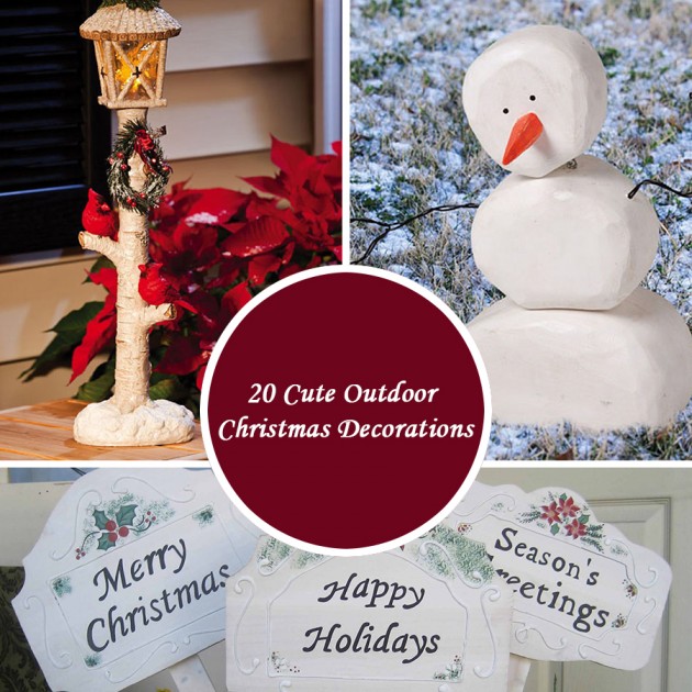 20 Cute Outdoor Christmas Decorations
