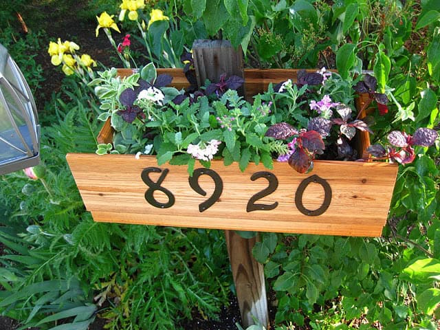 25 Creative DIY House Numbers Ideas 23