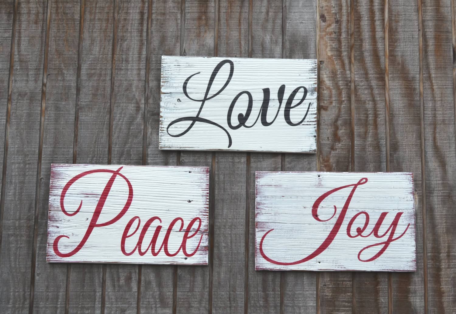 Porch Vintage Rustic Joy Sign Home Decor 25 Creative Christmas Sign Decorations (2)