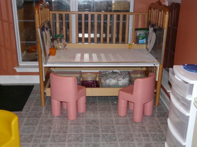 28 Inspirational Ways How to Repurpose Old Baby's Cribs