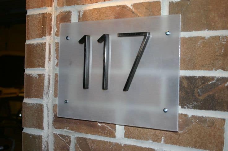 25 Creative DIY House Numbers Ideas 5