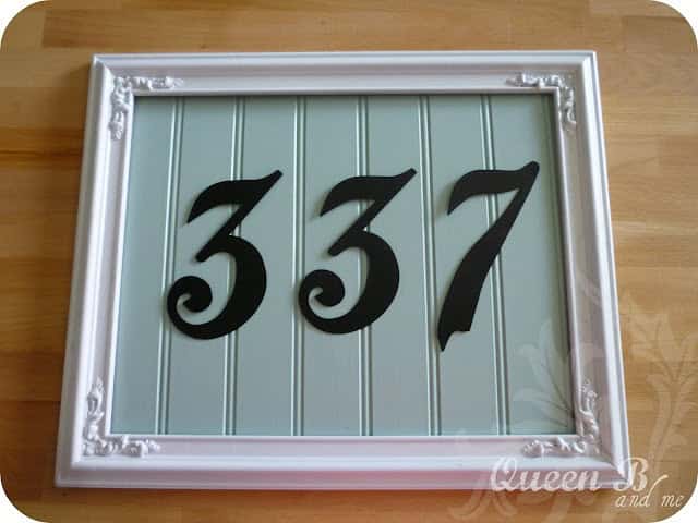 25 Creative DIY House Numbers Ideas 7