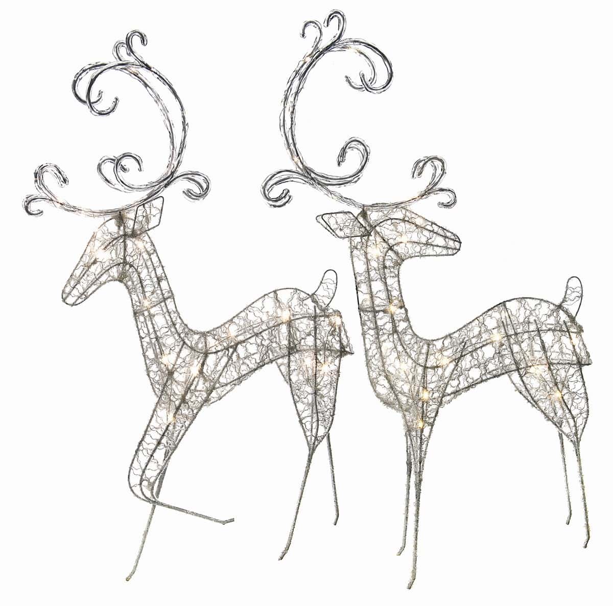 LED Acrylic Lighted Deer Figurine A Large Collection of Outdoor Christmas Light Displays (1)