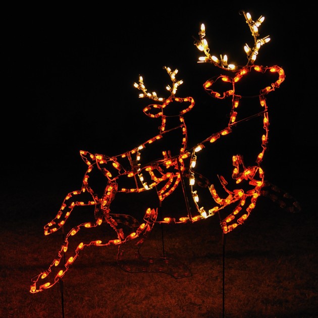 A Large Collection of Outdoor Christmas Light Displays