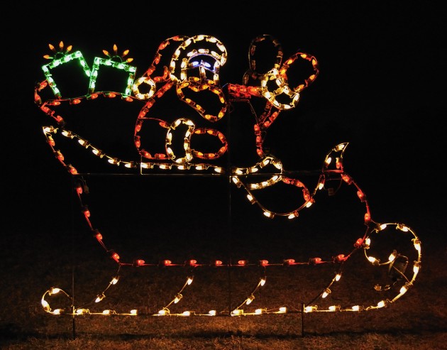 A Large Collection of Outdoor Christmas Light Displays