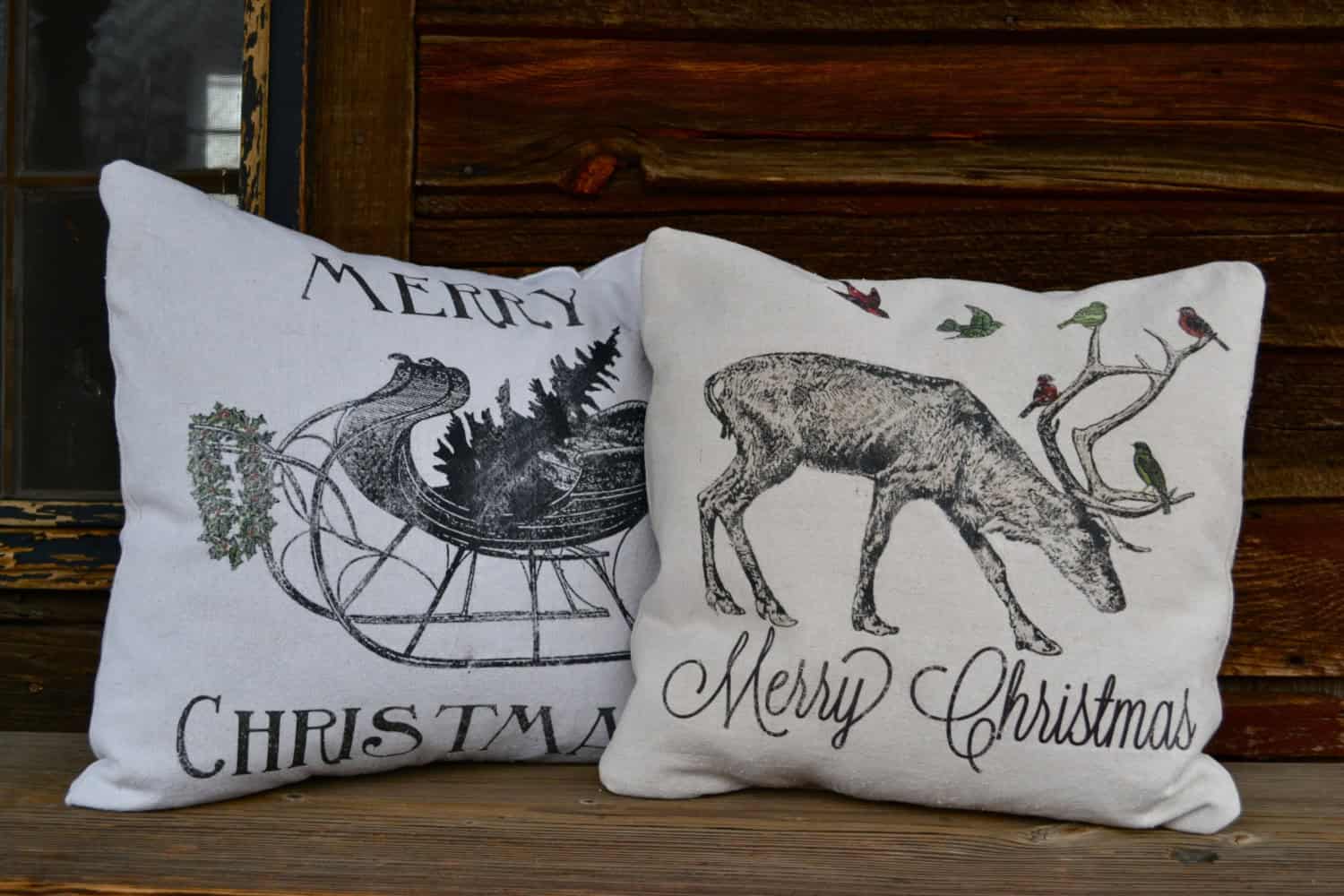 Burlap Christmas Pillow Another Collection of 17 Christmas Pillow Designs (1)