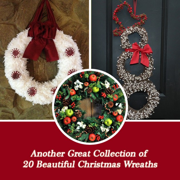 Another Great Collection of 20 Beautiful Christmas Wreaths (00)