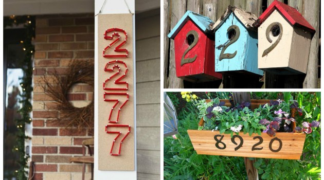 25 Creative DIY House Numbers Ideas
