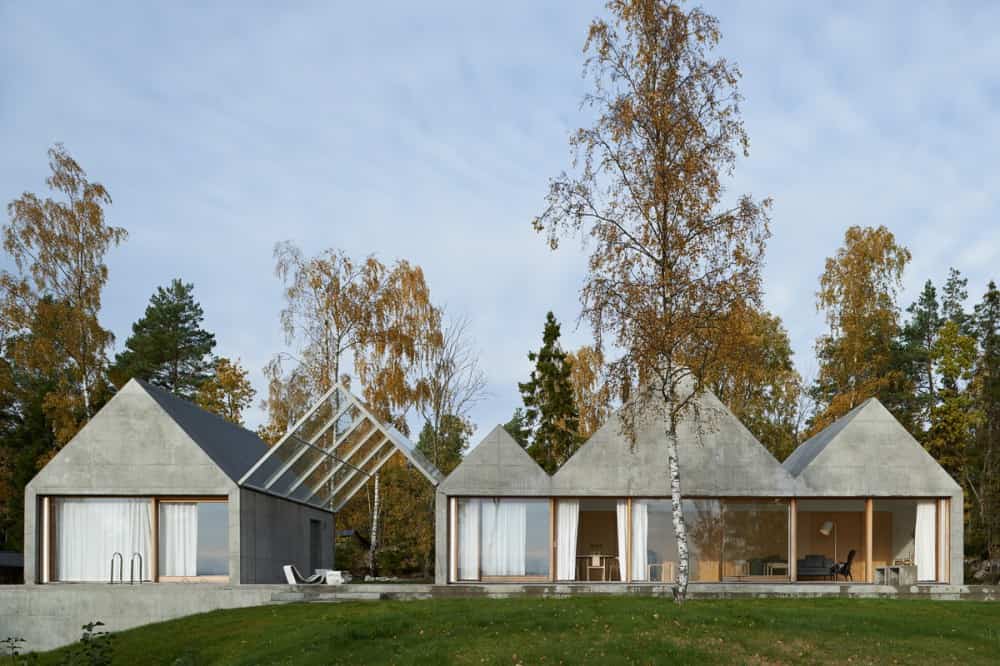Summerhouse Lagnö by Tham & Videgård Arkitekter: Concrete Minimalism Meets Archipelago Landscape 11