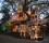Stunning Tree house For Kids Decorated In The Spirit Of Christmas