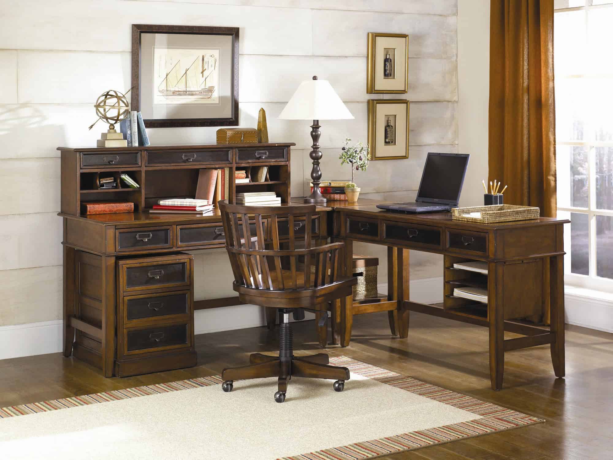 Hammary Mercantile L-Shape Desk Office Suite 15 Elegant Office Suite Designs (12)