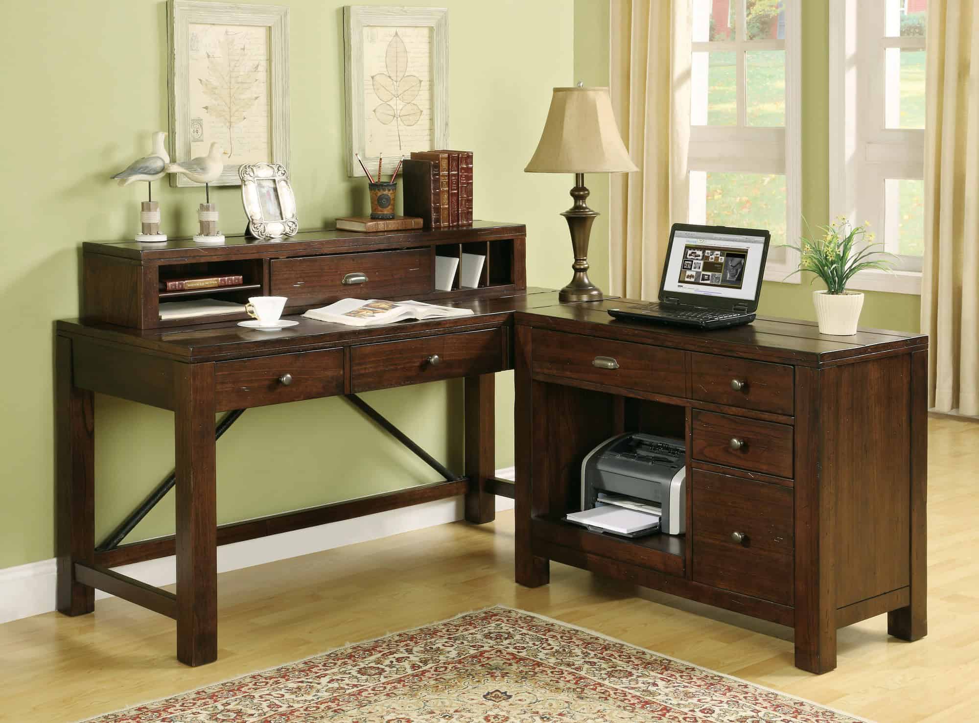 Riverside Furniture Castlewood L-Shape Desk Office Suite 15 Elegant Office Suite Designs (4)