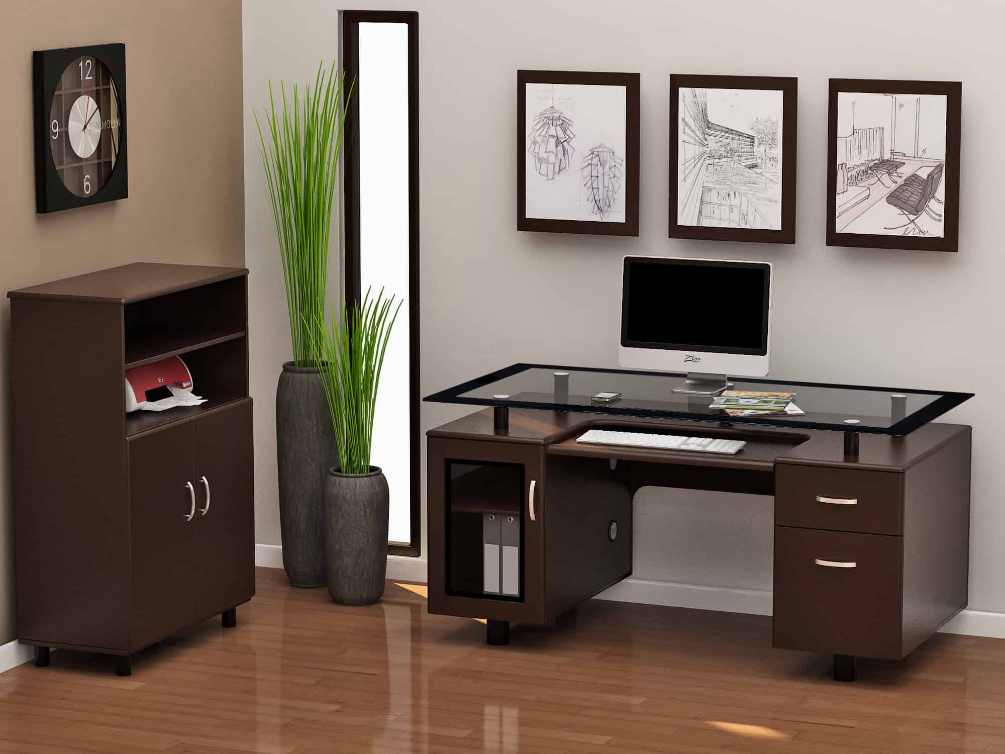 Z-Line Designs Ayden Executive Desk Office Suite 15 Elegant Office Suite Designs (9)
