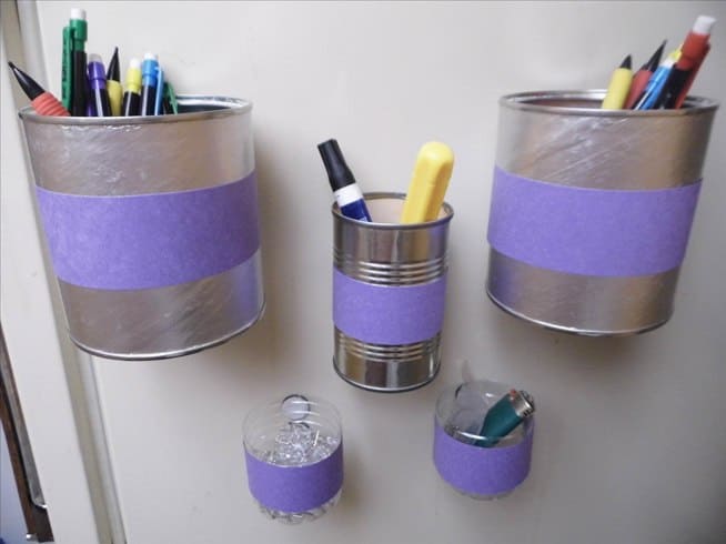 Easy DIY Magnetic Bins 15