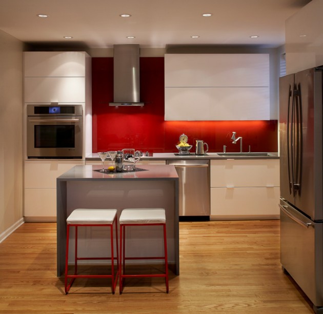 20 Red Backsplash Designs For Festive Spirit in The Kitchen