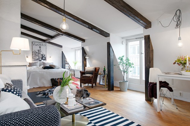Charming Scandinavian Attic Apartment in Gothenburg