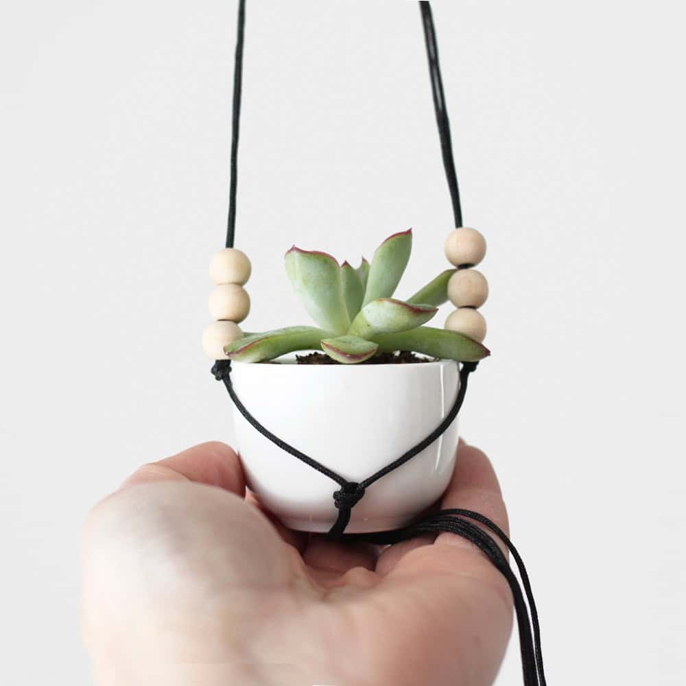 Mini Hanging Planter with Cup 20 Creative Handmade Planter Designs (2)