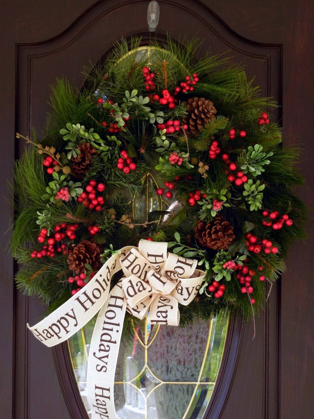 20 Stunning Handmade Christmas Wreaths (14)