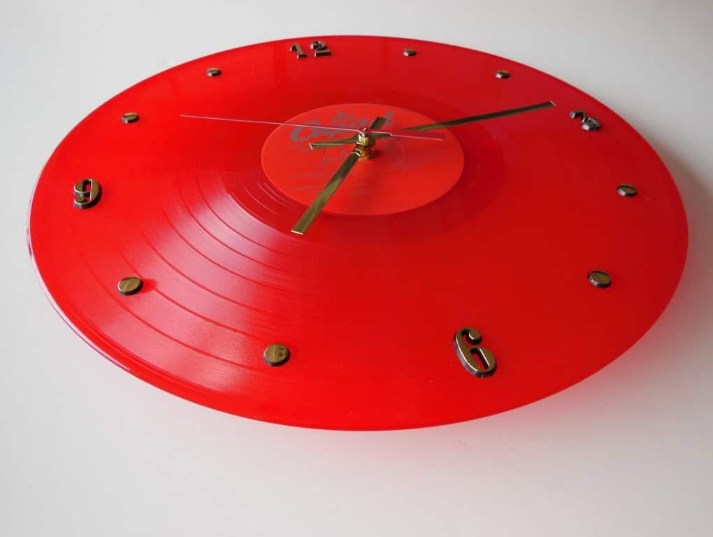 THE BEATLES Red Vinyl Record Wall Clock 20 Stunning & Unique Handmade Wall Clocks (12)