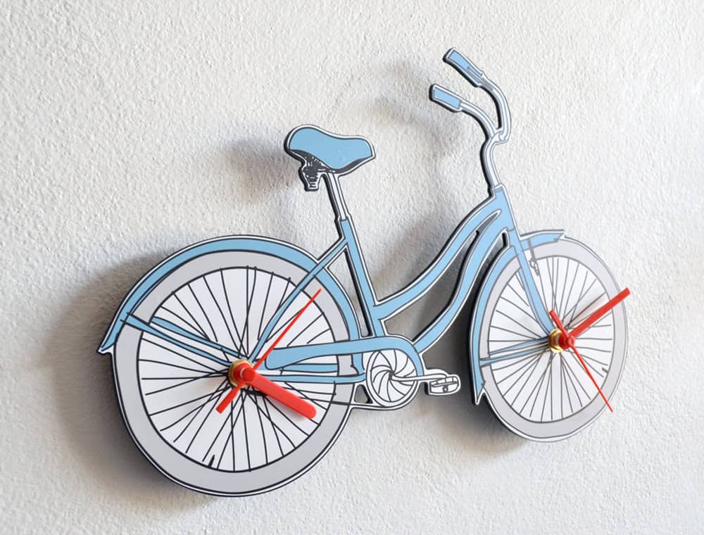 Bicycle Wall Clock 20 Stunning & Unique Handmade Wall Clocks (4)
