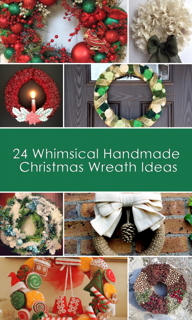 24 Whimsical Handmade Christmas Wreath Ideas (00)