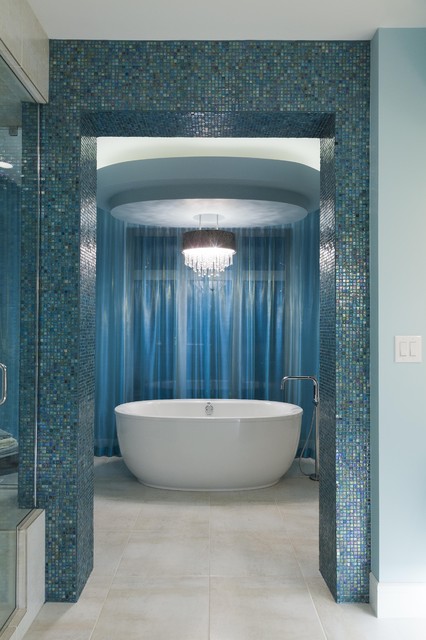 25 Charming Glass Mosaic Tiles Design, Bathroom Mosaic Tile Ideas