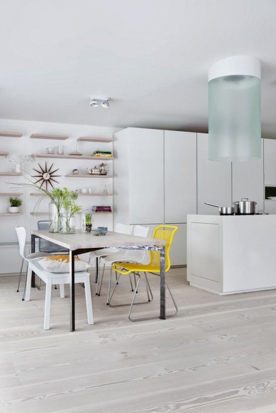 30 Inspiring White Scandinavian Kitchen Designs
