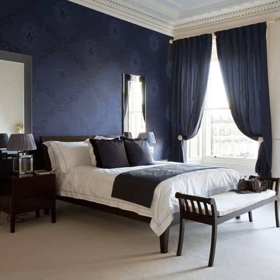 20 Marvelous Navy Blue Bedroom Ideas