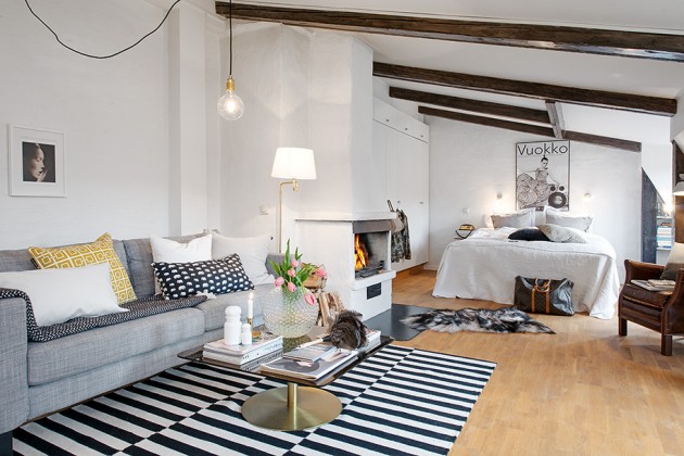 Charming Scandinavian Attic Apartment in Gothenburg
