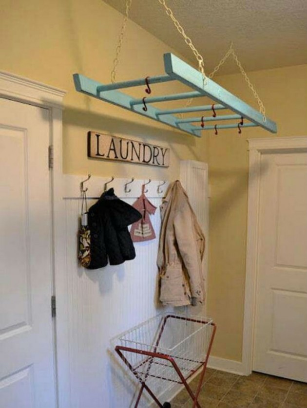 Top 45 Inspirational Ideas How To Repurpose Ladders for Vintage Look of Your Home