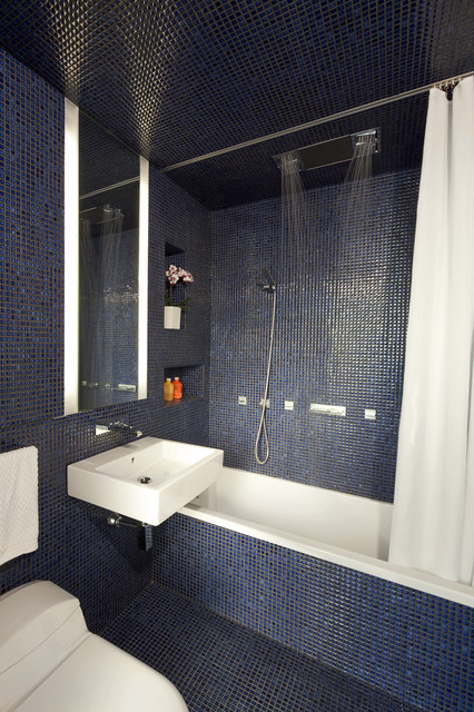 25 Charming Glass Mosaic Tiles Design Ideas For Adorable Bathroom