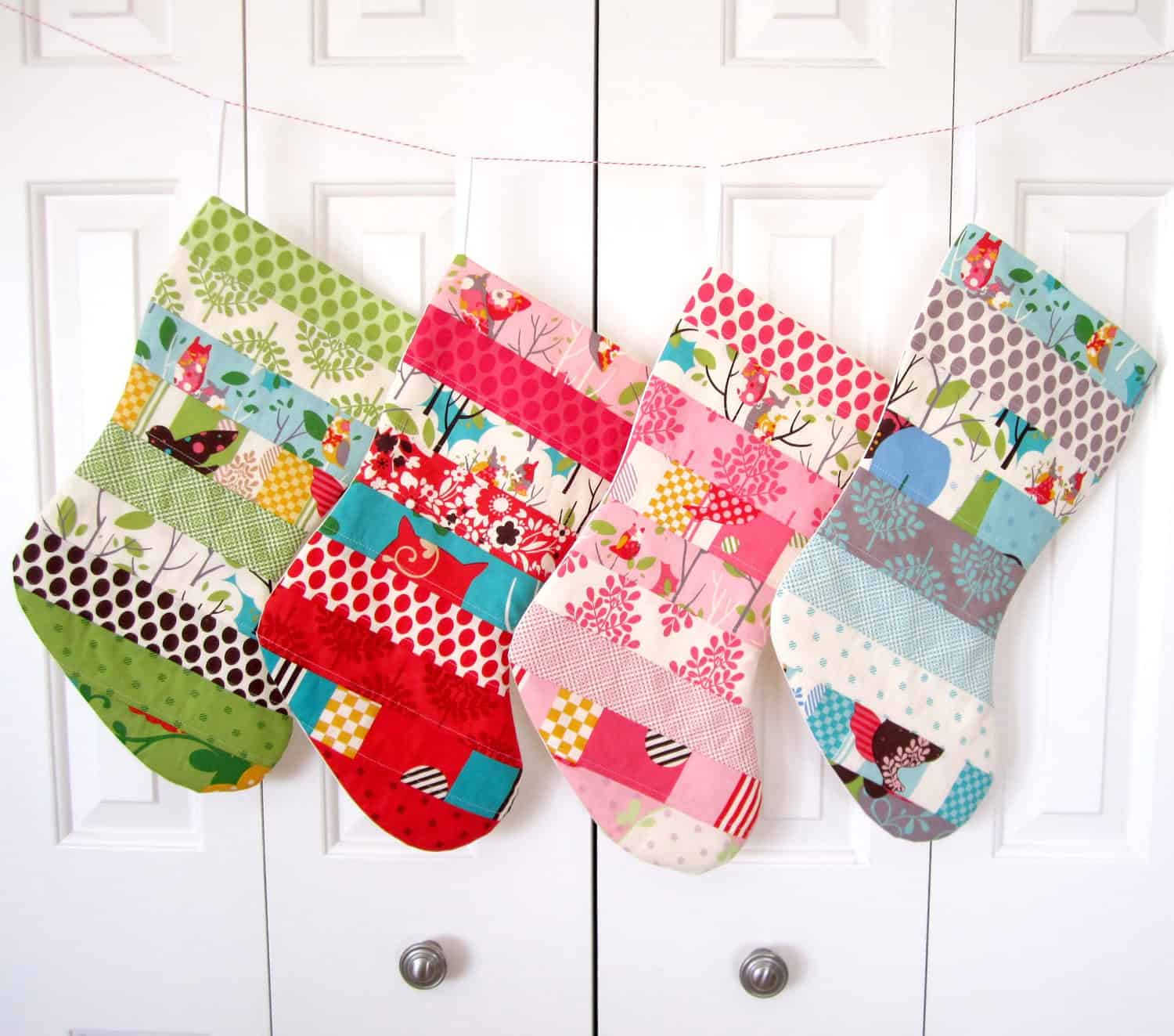 It’s A Hoot Patchwork Christmas Stockings Use Christmas Stockings as Christmas Decorations - 15 Designs (10)