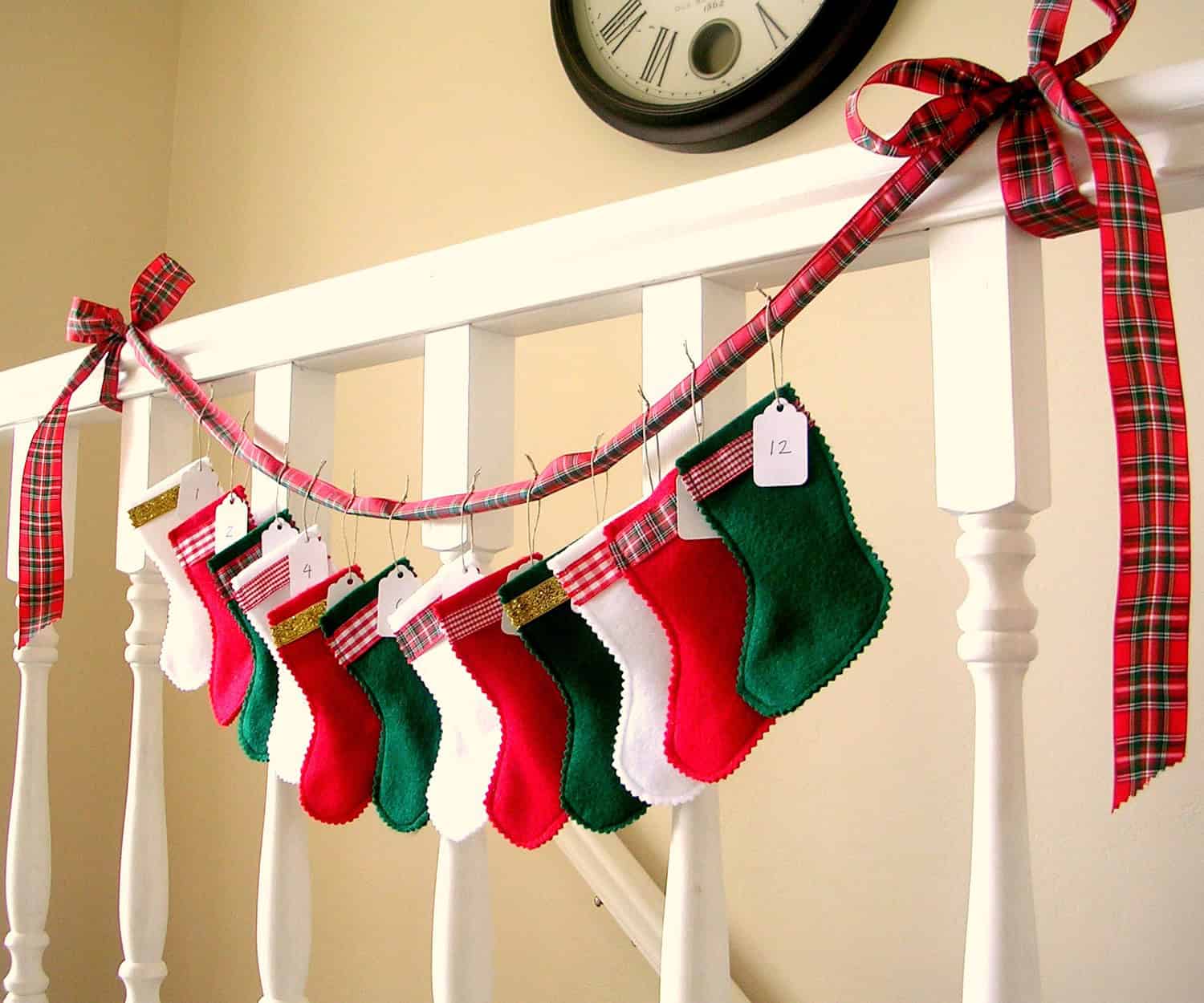 Twelve Days of Christmas Mini Stocking Advent Calendar Use Christmas Stockings as Christmas Decorations - 15 Designs (11)